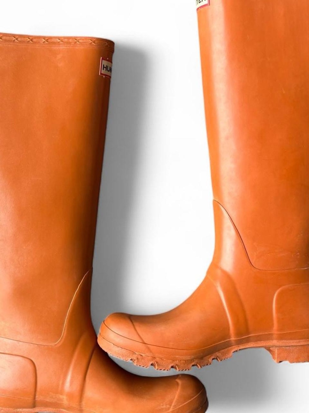 Hunter Tall Orange Rain Boots - Picture 5 of 13
